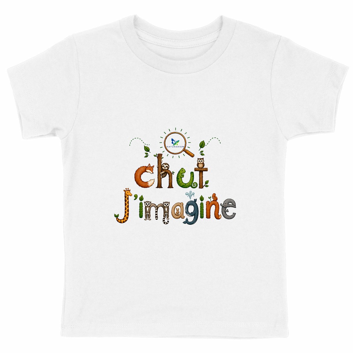 Image back T-shirt enfant - Chut, j'imagine