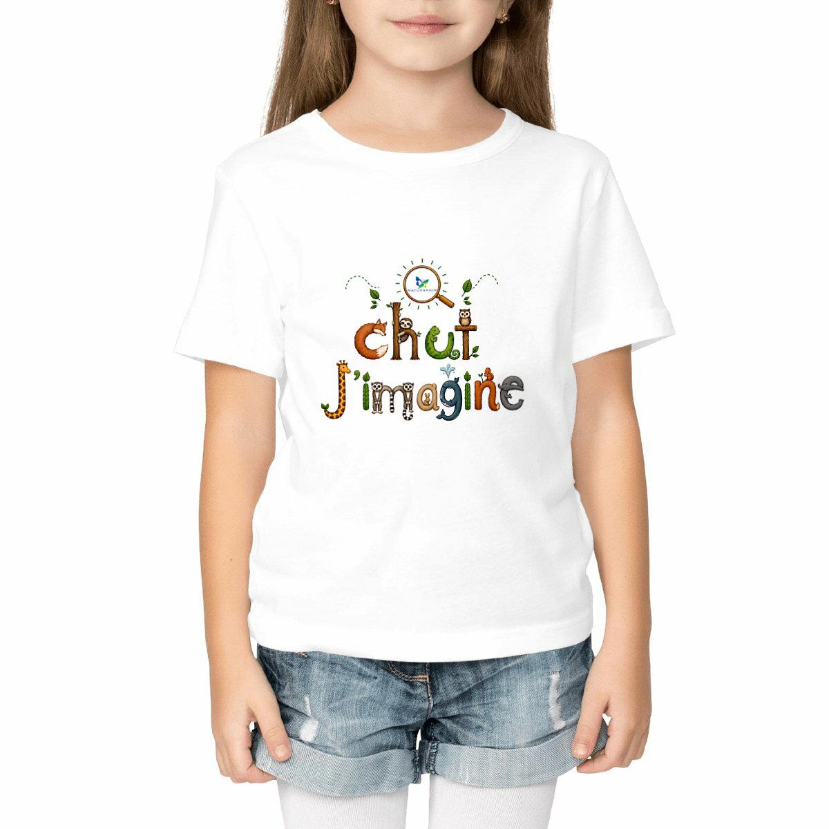 Image front T-shirt enfant - Chut, j'imagine