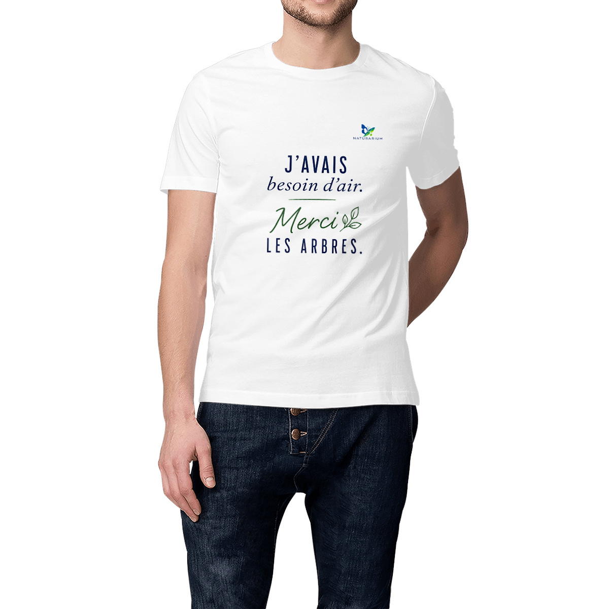 Image front T-shirt adulte unisexe - J'avais besoin d'air