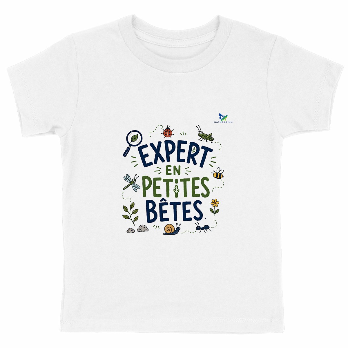 Image back T-shirt enfant - Expert en petites bêtes