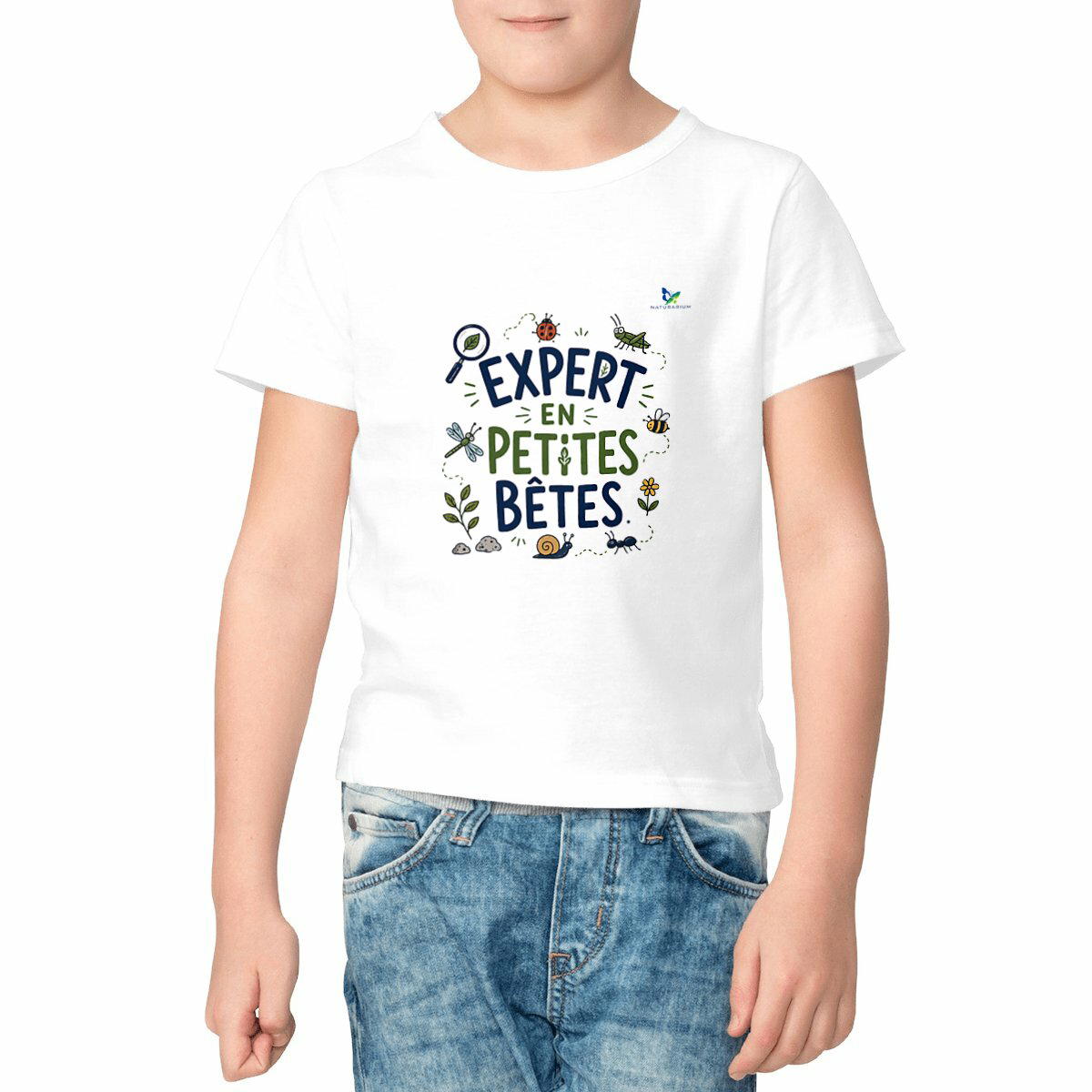 Image front T-shirt enfant - Expert en petites bêtes