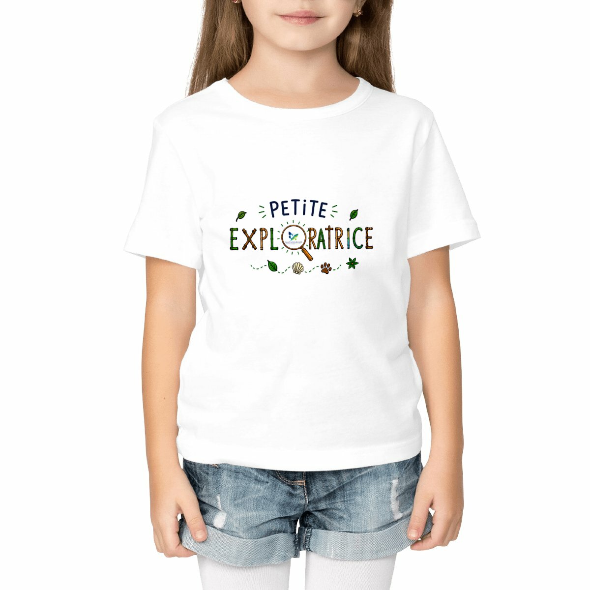 Image front T-shirt enfant - Petite exploratrice