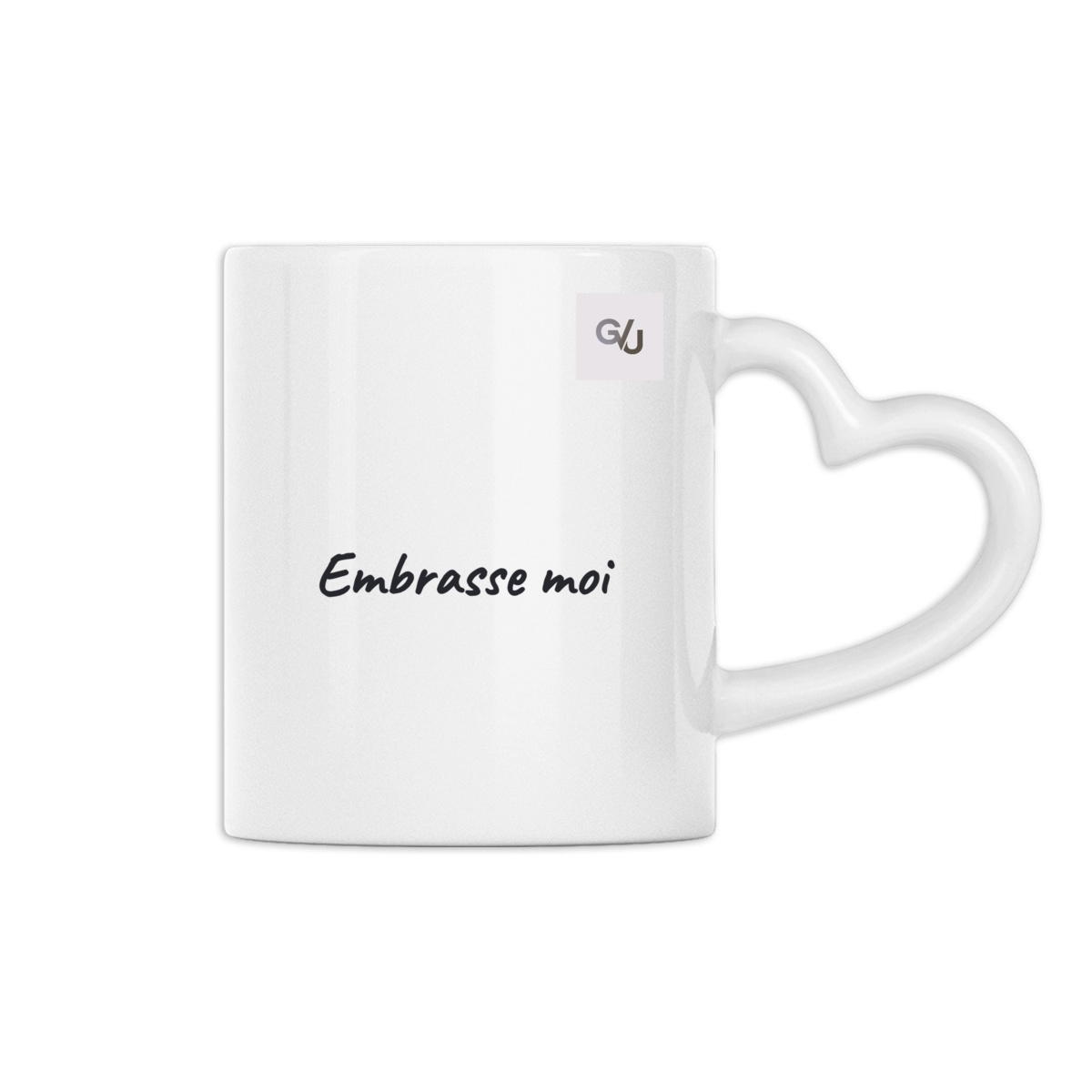 Mug cœur Embrasse moi - Image