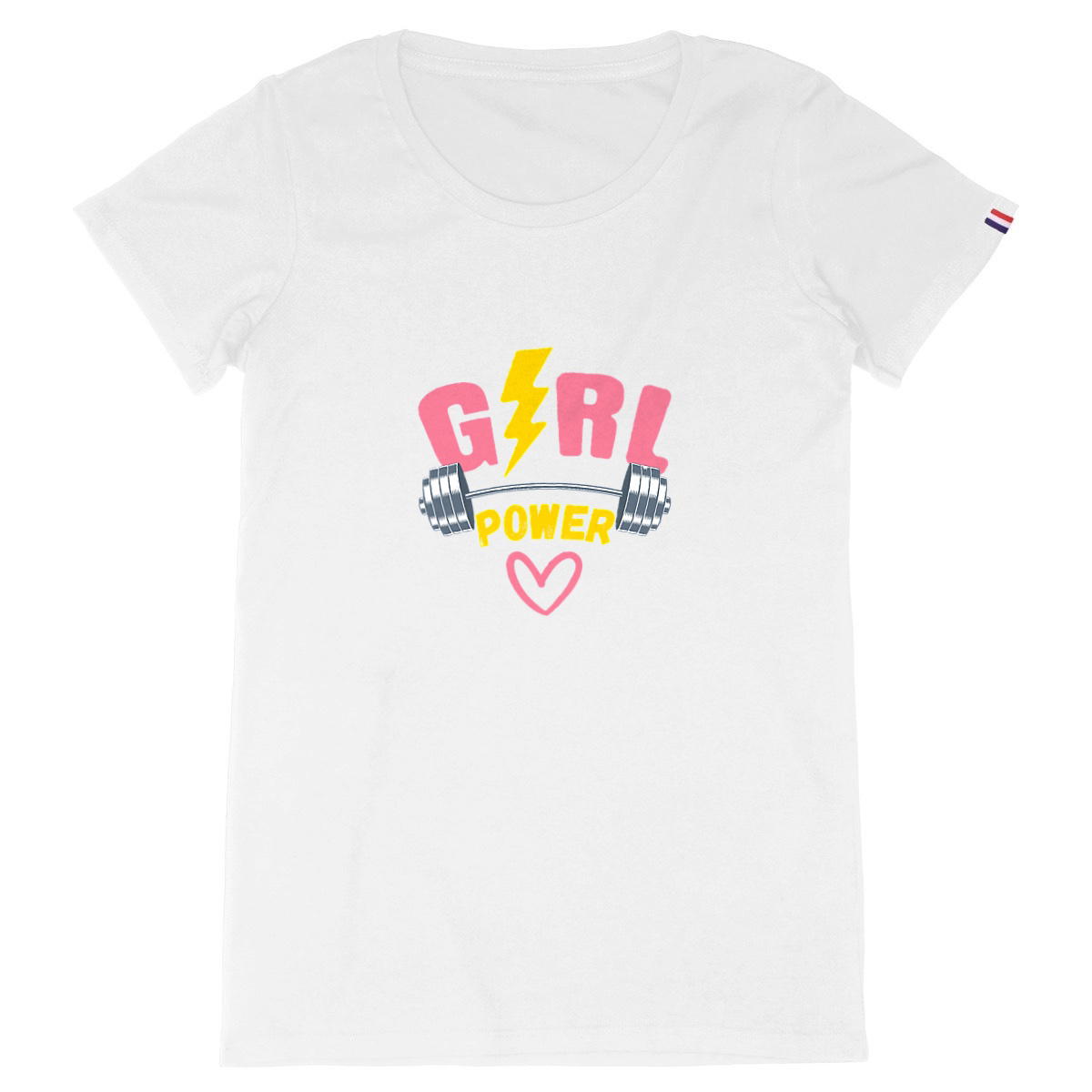 Image back "Girl power" - T-shirt Femme Made in France