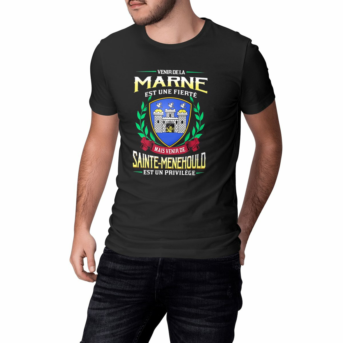 Image front T-Shirt "Venir de Sainte-Menehould"