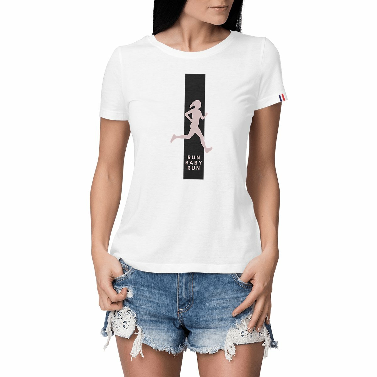 Image front "Run" - T-shirt Femme Made in France