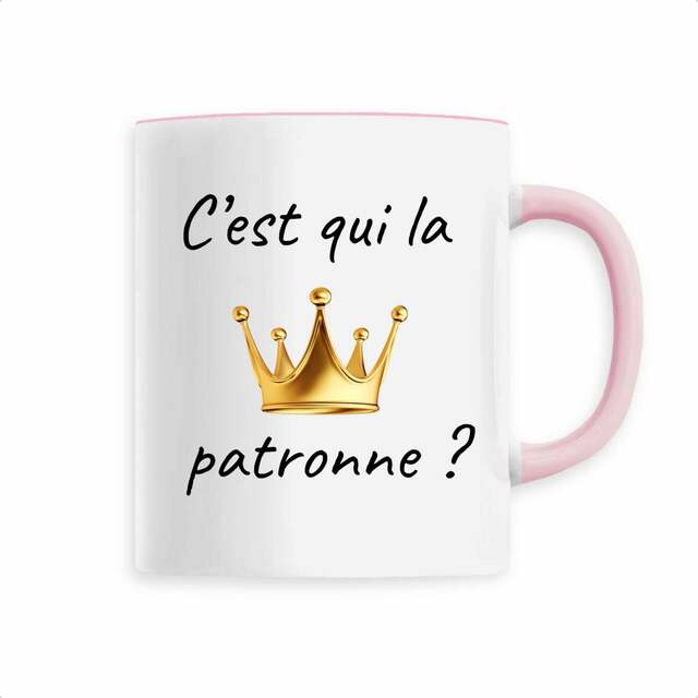 Tasse C'est Qui La Patronne en céramique  - Image