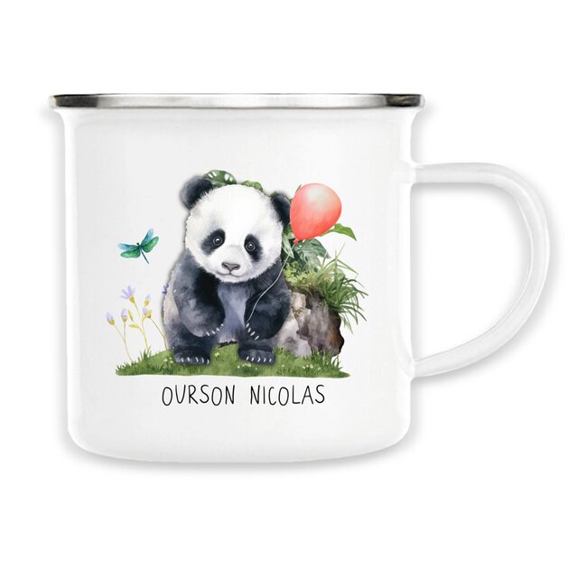 TASSE DE CAMPING Personnalisable Famille Ourson   - Image