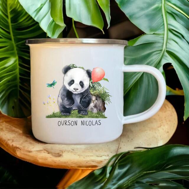 TASSE DE CAMPING Personnalisable Famille Ourson  