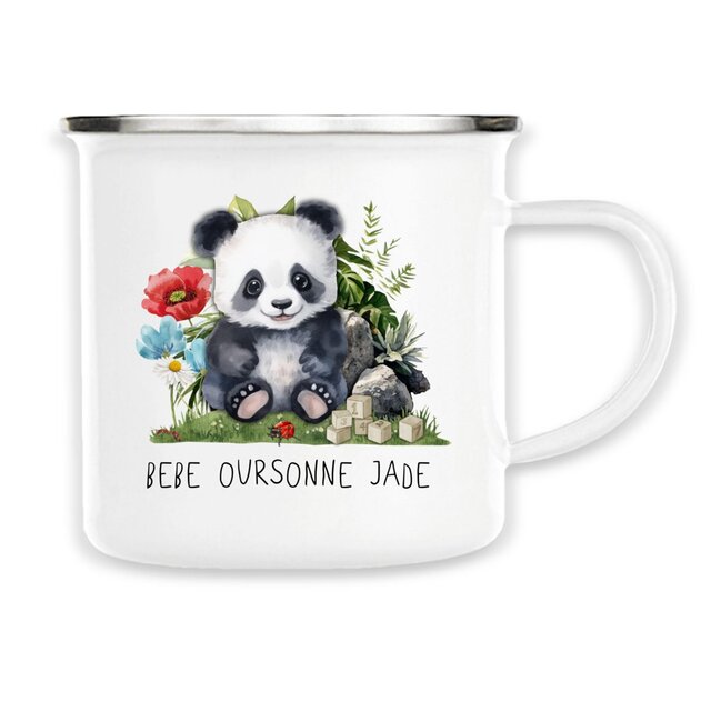 TASSE DE CAMPING Personnalisable Famille Bébé Oursonne - Image