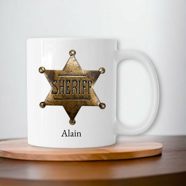 Tasse personnalisée pour les policiers(es) collègues en céramique 