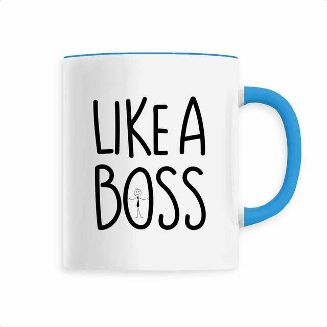 Tasse Patron en Céramique Personnalisable -Mug Humour pour Homme -Idée cadeau  - Image