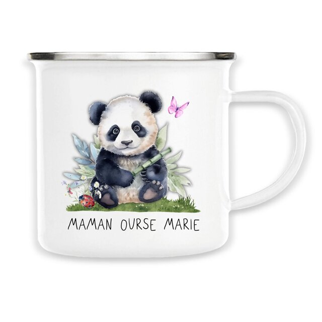 TASSE DE CAMPING Personnalisable Famille Maman Ourse  - Image