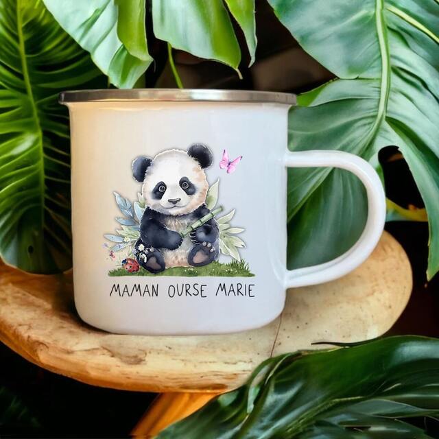 TASSE DE CAMPING Personnalisable Famille Maman Ourse 