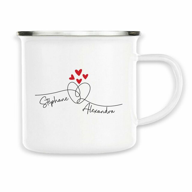Tasse Personnalisée Couple Amoureux  - Image