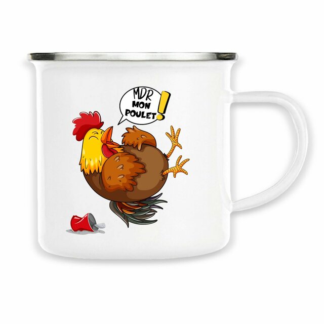 Tasse de Camping Poulet Humour - Image