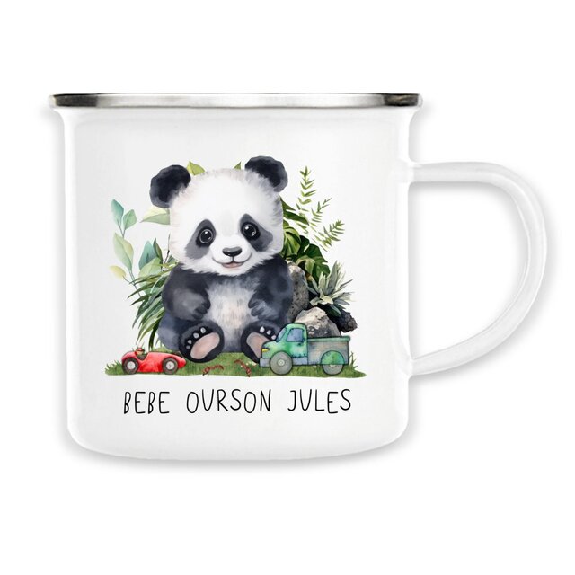 TASSE DE CAMPING Personnalisable Famille Bébé Ourson - Image