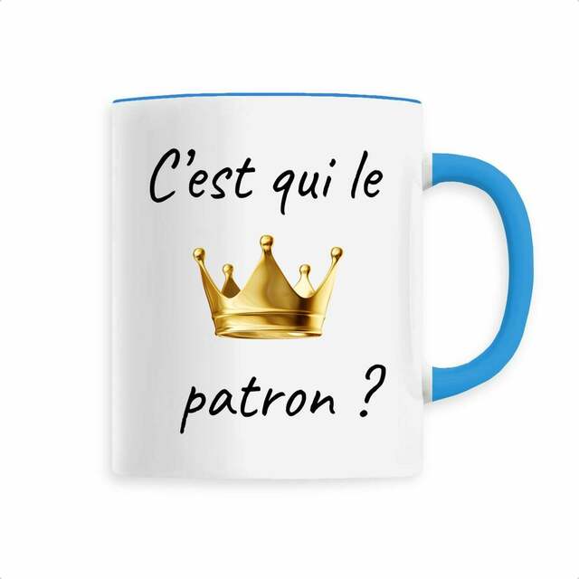 Tasse C'est Qui Le Patron en céramique  - Image