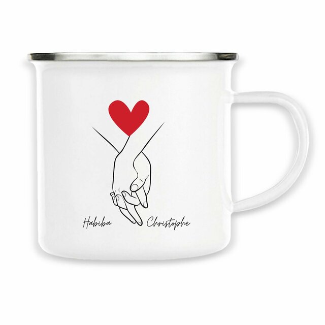 TASSE PERSONNALISÉE pour Couple Amoureux -Mug à Café personnalisé, Amour, Saint Valentin,  - Image