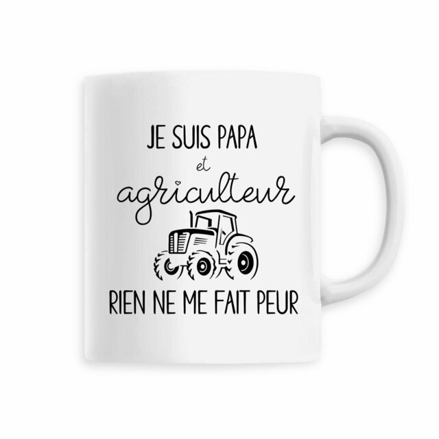 Tasse Humour  Papa Agriculteur en Céramique - Image