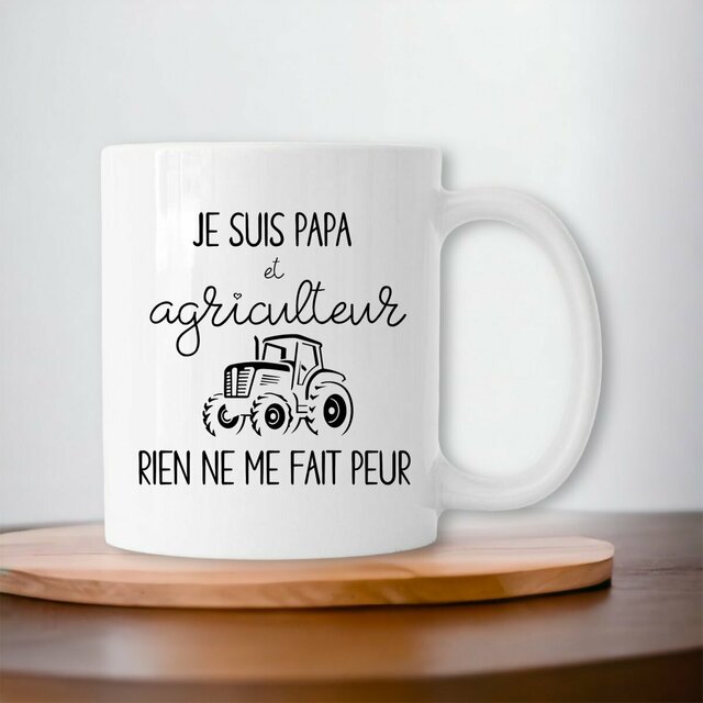 Tasse Humour  Papa Agriculteur en Céramique