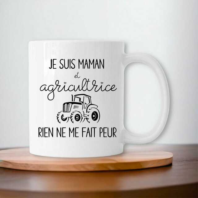 Tasse Humour Maman Agricultrice en Céramique