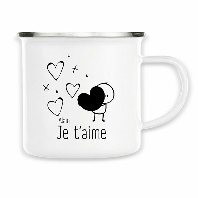 Tasse de Camping Personnalisé Pour Dire Je t 'aime  - Image
