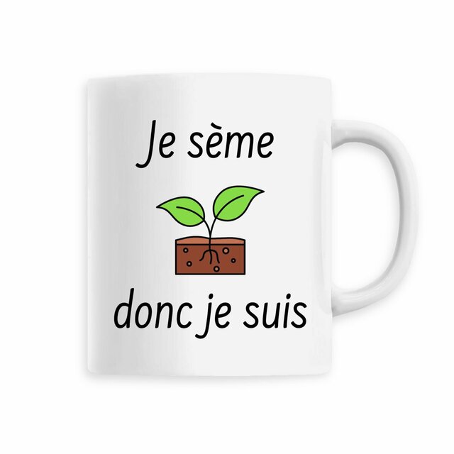 Tasse Proverbe Humour Agriculture en Céramique -Mug Monde Agricole -Tasse à thé ou à café  - Image