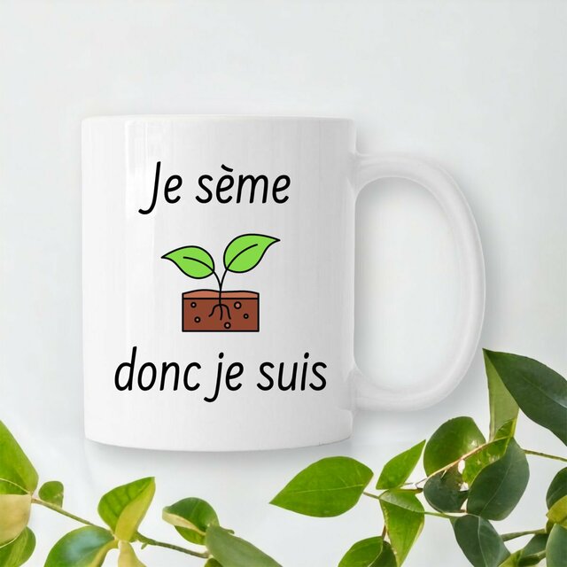 Tasse Proverbe Humour Agriculture en Céramique -Mug Monde Agricole -Tasse à thé ou à café 