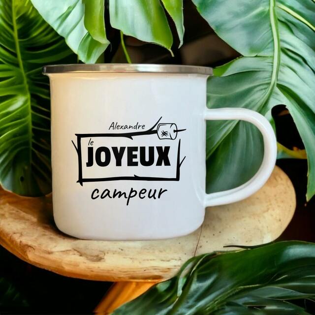 Tasse Joyeux campeur Personnalisé