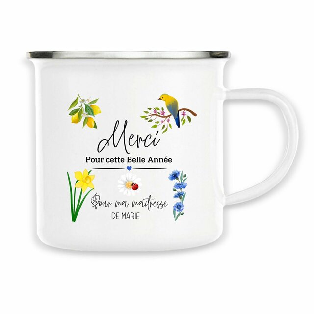 MUG personnalisé, tasse personnalisée, tasse maitresse, cadeau nounou, cadeau maman - Image