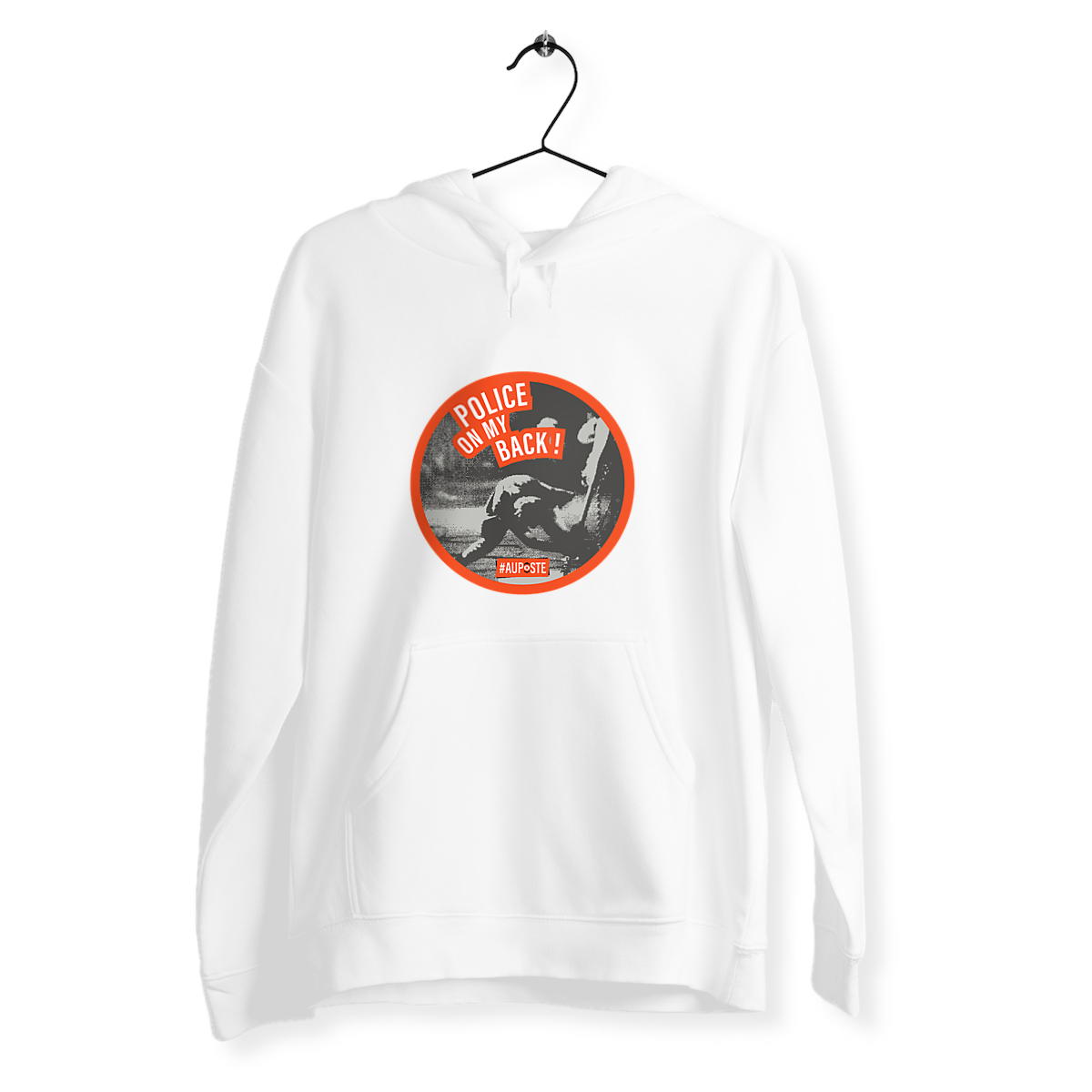 Sweat capuche unisexe Police on my back (face)