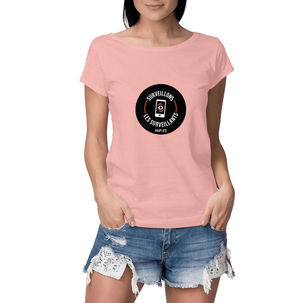 T-shirt Slub Femme Surveillons