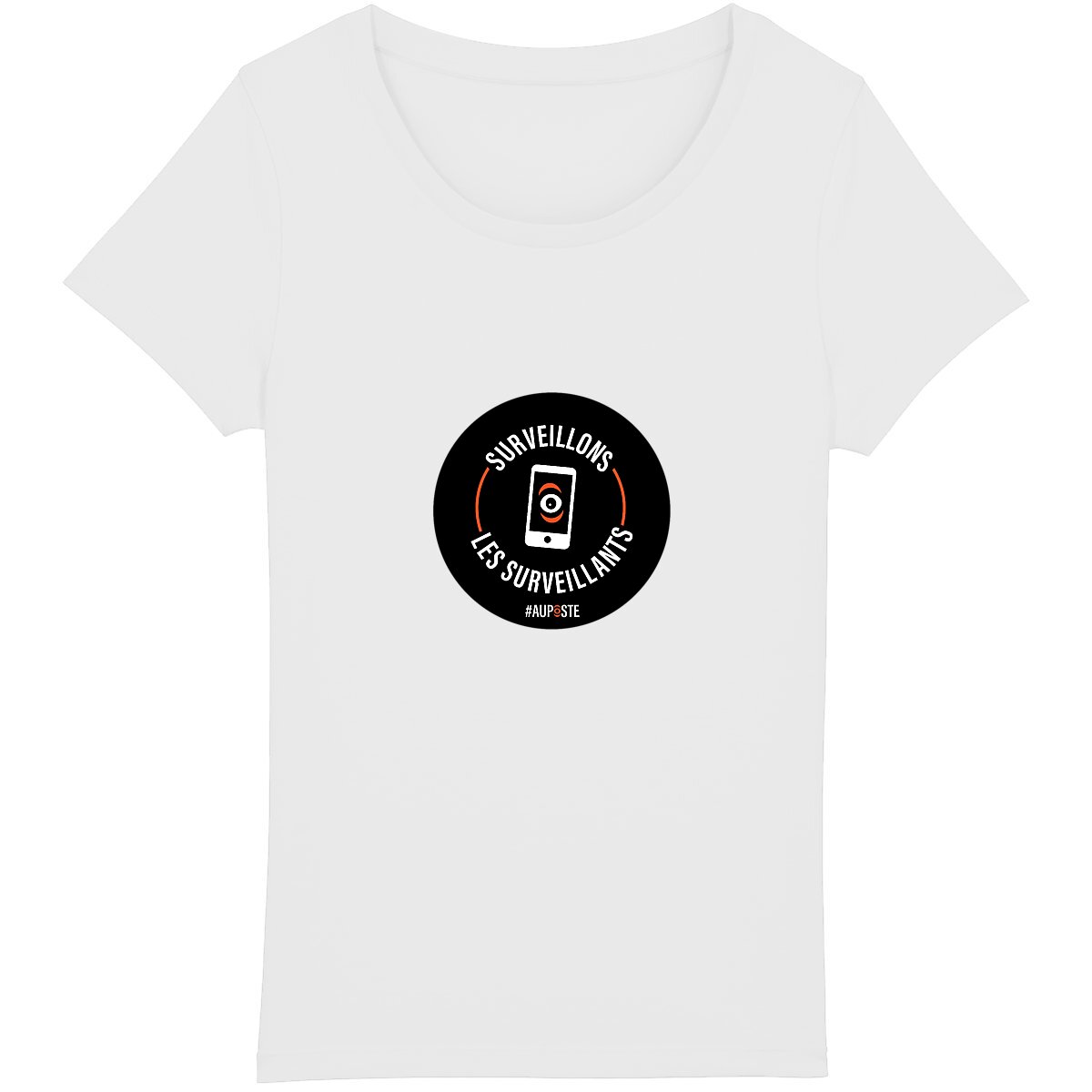 T-shirt Femme 100% Coton Bio Surveillons - Image