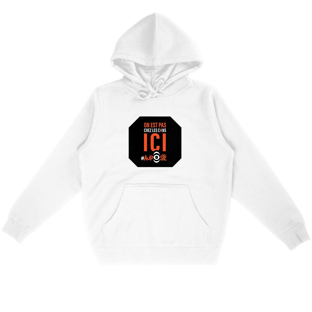 Sweat à capuche Pas chez les cons