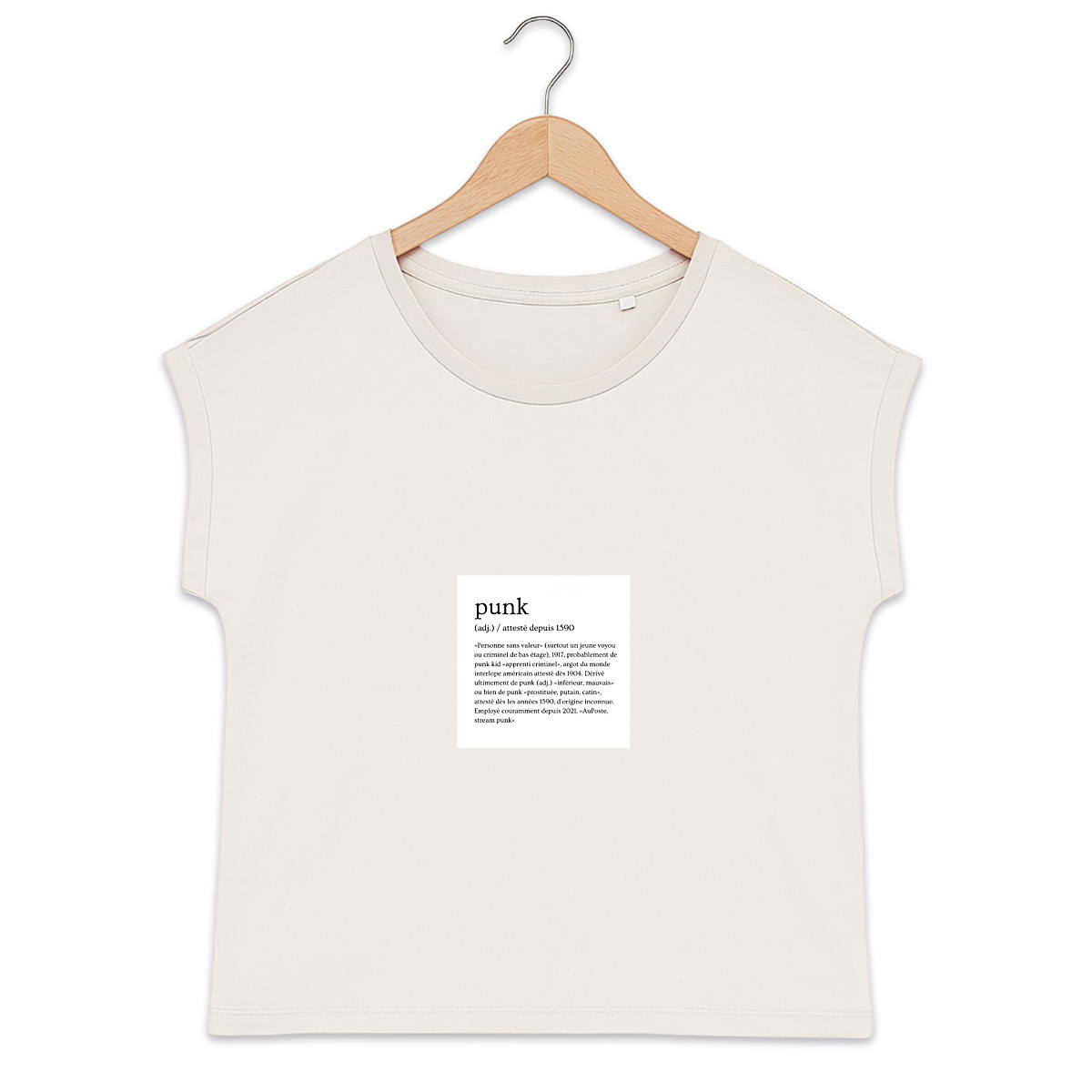 T-shirt Punk 1590 biologique manches à revers  - Image