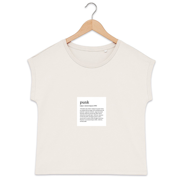 T-shirt Punk 1590 biologique manches à revers  - Image