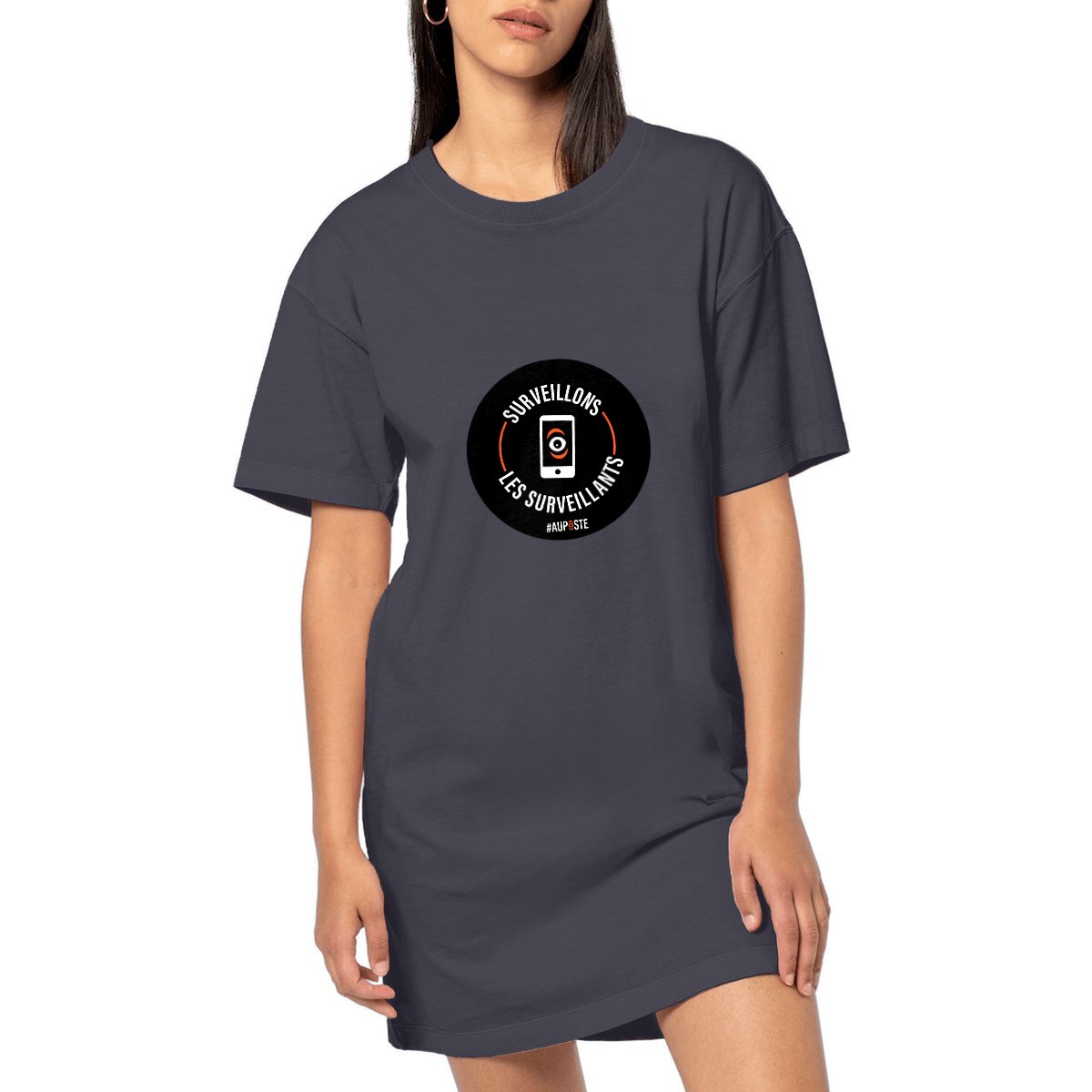 Robe T-shirt Femme 100% Coton Bio Surveillons