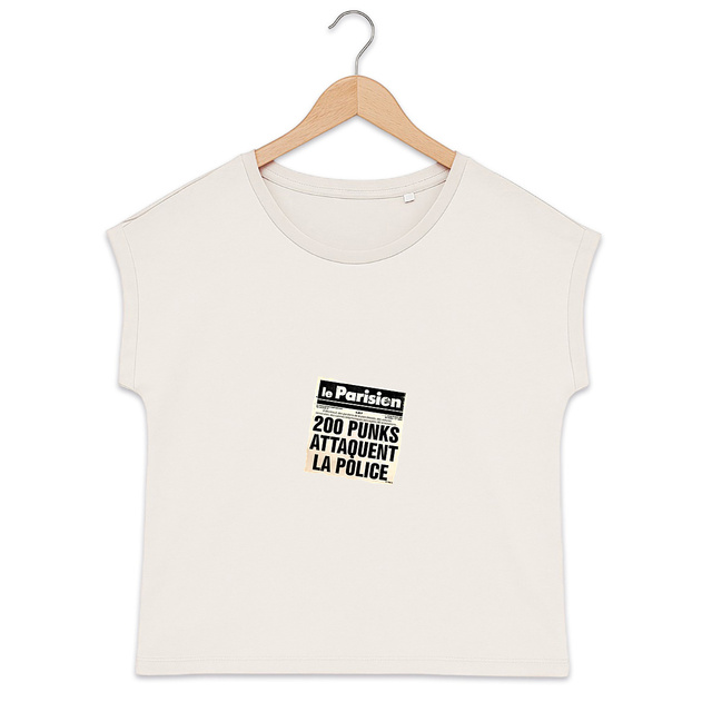 T-shirt 200 Punks biologique manches à revers  - Image