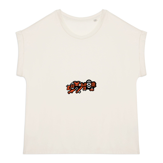 T-shirt Au Poste 2 biologique manches à revers  - Image