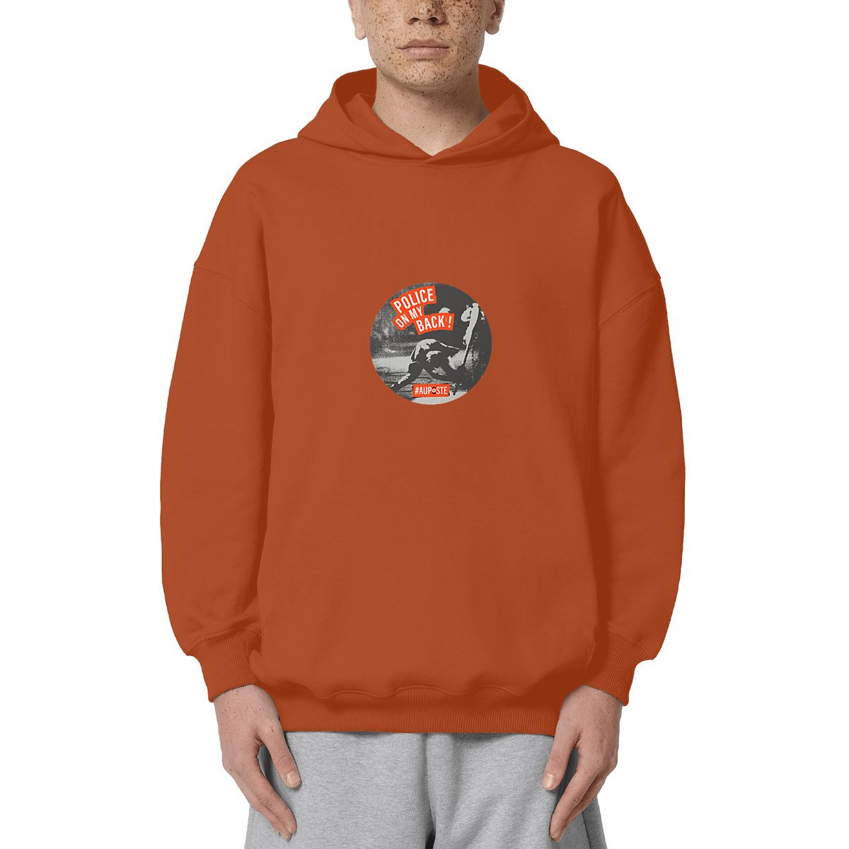 Sweat à capuche Oversized  Police on my back