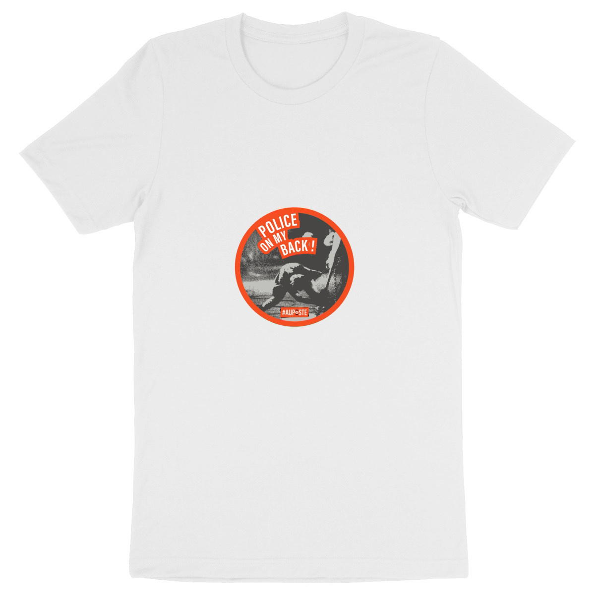 T-shirt unisexe Police on my back (recto)