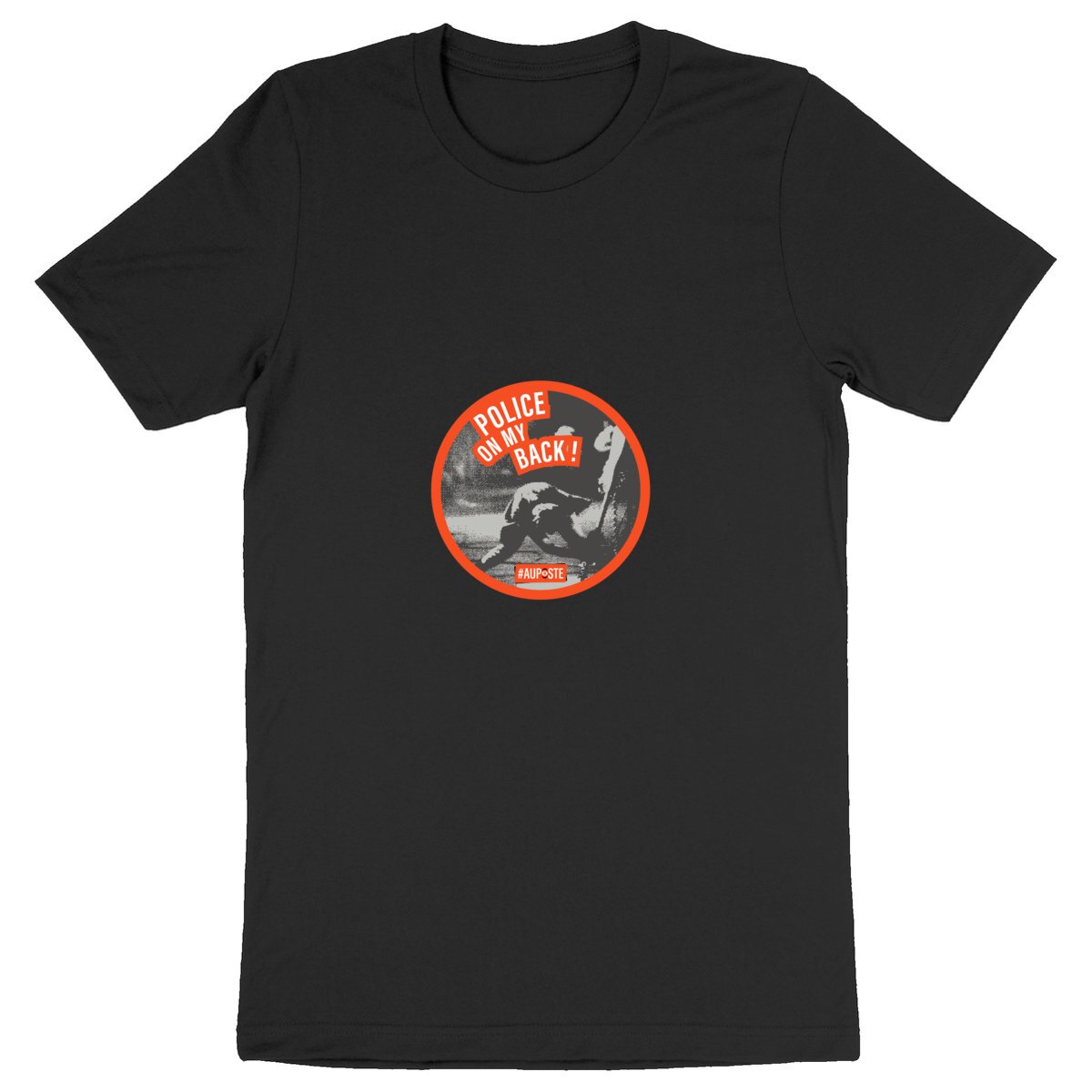 T-shirt unisexe Police on my back (recto) - Image