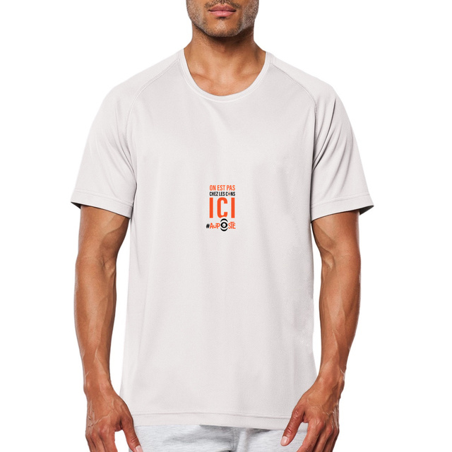 T-shirt de sport Pas chez les Cons recyclé pour homme 