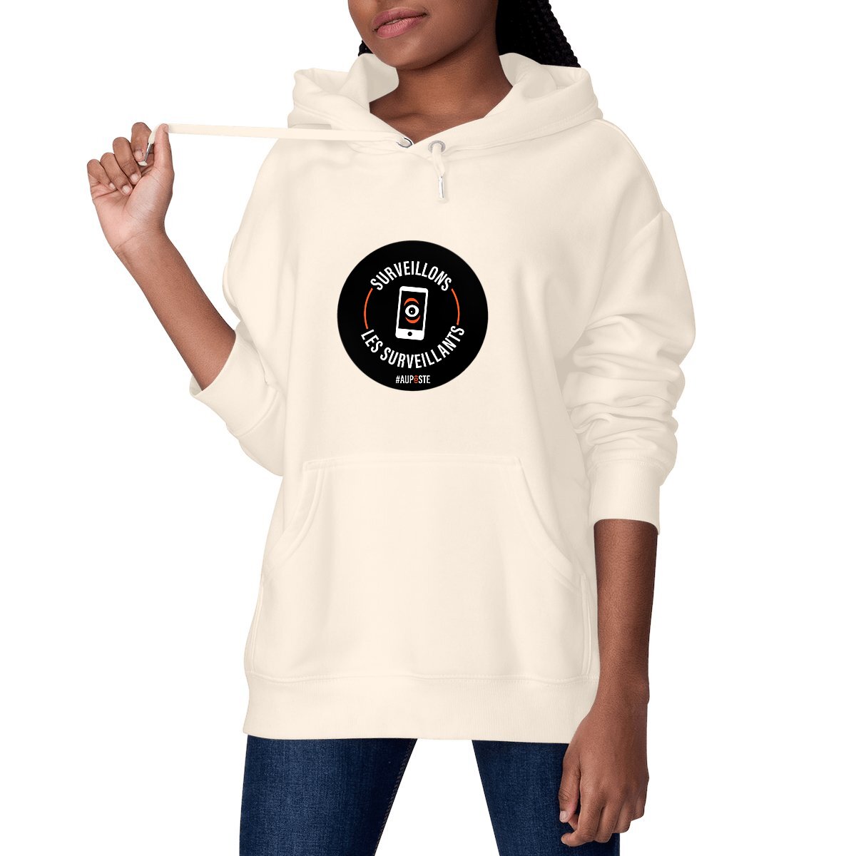 Sweat capuche bio Unisexe Surveillons