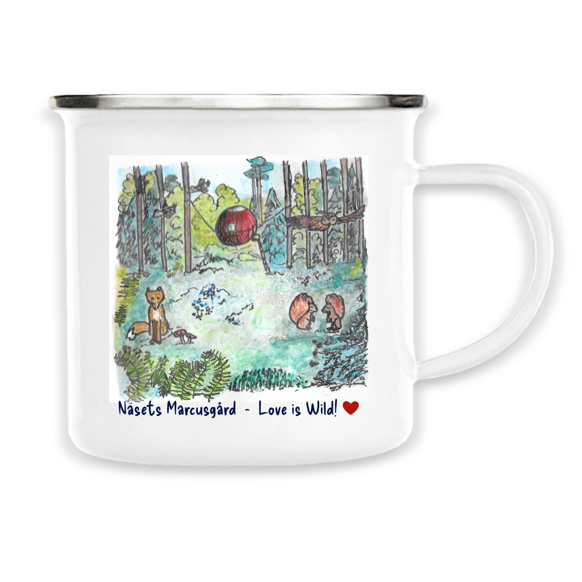 Enamel mug - Supermåne Love is Wild