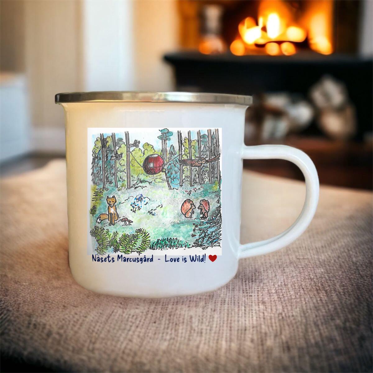 Image front Enamel mug - Supermåne Love is Wild
