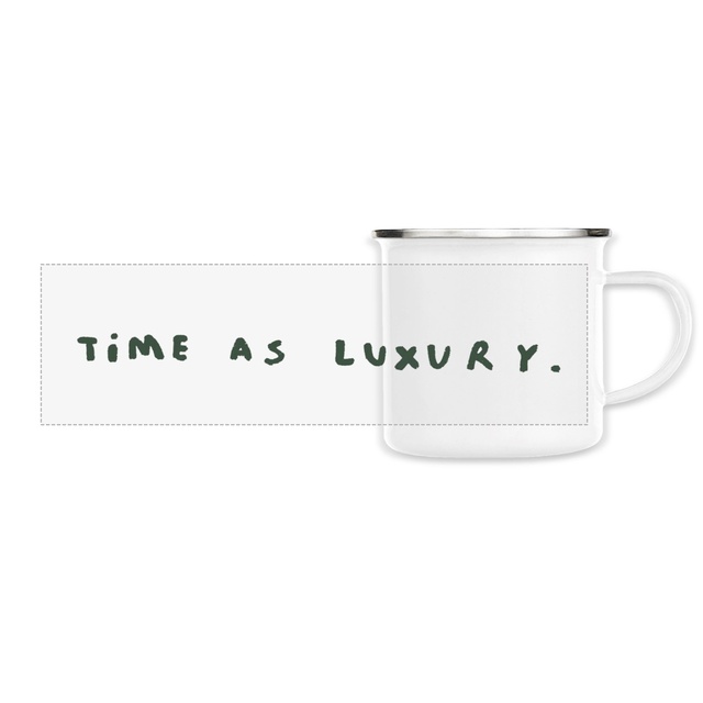 Image front Enamel mug - Time as luxury
