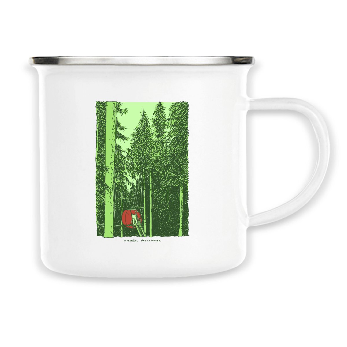 Image back Enamel mug - Supermåne Time as Luxury
