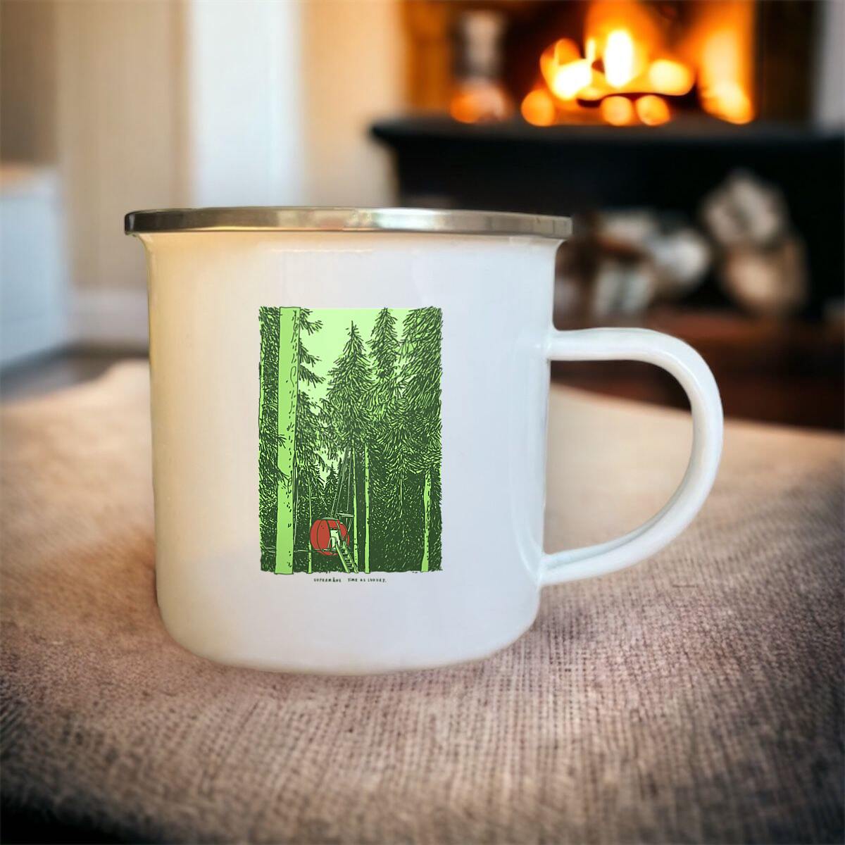 Image front Enamel mug - Supermåne Time as Luxury
